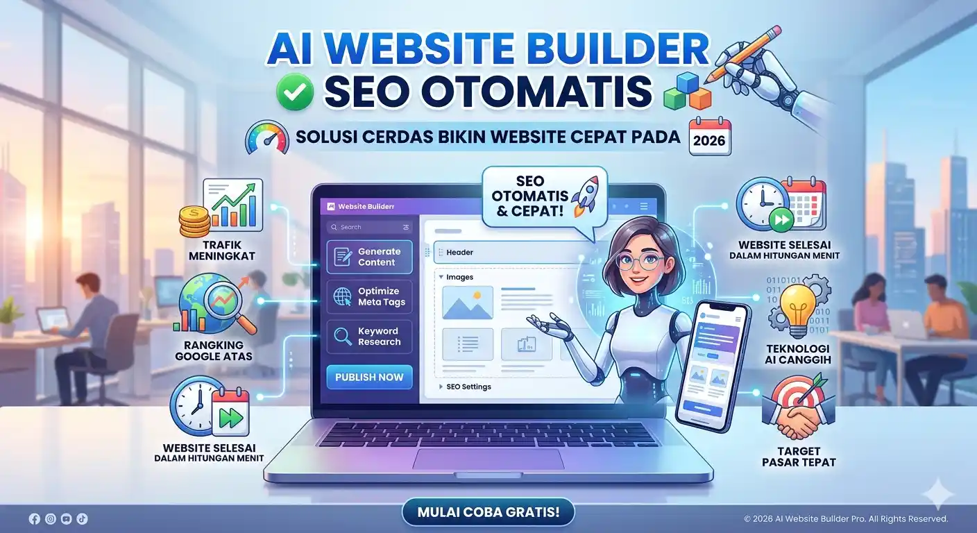 AI Website Builder SEO Otomatis, Solusi Cerdas Bikin Website Cepat pada 2026
